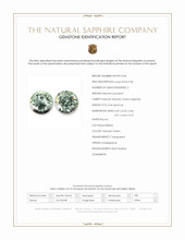 0.90 Ct.Tw.Total Carat Weight Yellowish Green Sapphire Pair from Madagascar Scan Report