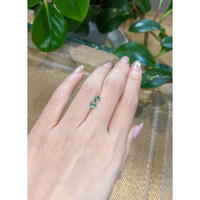 0.90 Ct.Tw.Total Carat Weight Yellowish Green Sapphire Pair from Madagascar Life Style