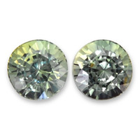 1.35&nbsp;Ct.Tw.Total Carat Weight Yellowish Green Sapphire Pair from Madagascar Video