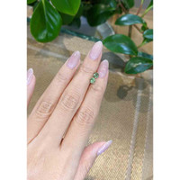 1.35&nbsp;Ct.Tw.Total Carat Weight Yellowish Green Sapphire Pair from Madagascar Life Style