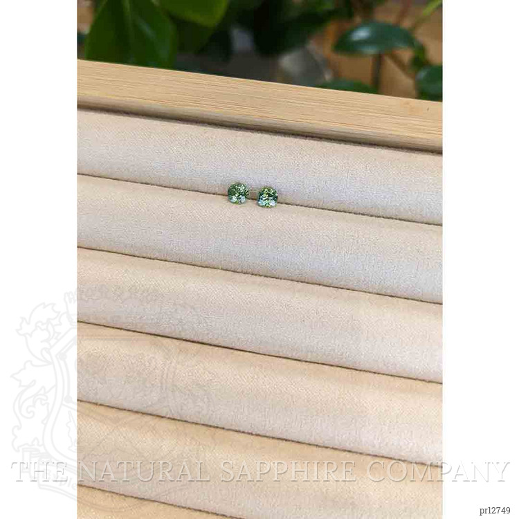 0.94 Ct.Tw. Bluish Green Sapphire Pair from Madagascar