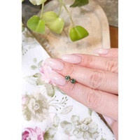 0.97&nbsp;Ct.Tw.Total Carat Weight Yellowish Green Sapphire Pair from Madagascar Life Style