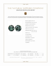 1.13 Ct.Tw.Total Carat Weight Bluish Green Sapphire Pair from Madagascar Scan Report
