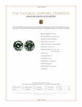 1.21 Ct.Tw.Total Carat Weight Bluish Green Sapphire Pair from Madagascar Scan Report