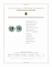 1.01 Ct.Tw.Total Carat Weight Bluish Green Sapphire Pair from Madagascar Scan Report