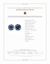 0.84 Ct.Tw.Total Carat Weight Blue Sapphire Pair from Madagascar Scan Report