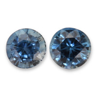 0.84 Ct.Tw.Total Carat Weight Blue Sapphire Pair from Madagascar Video