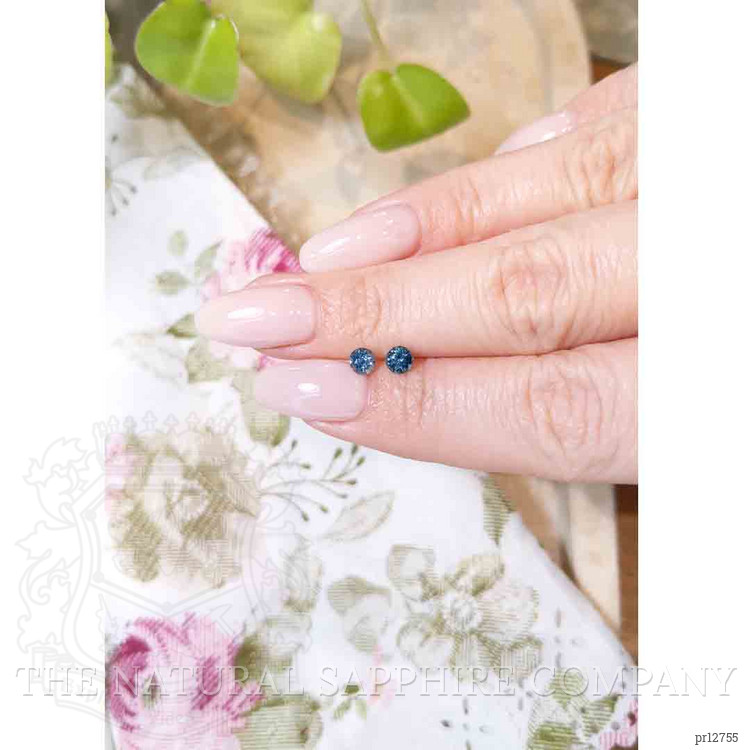 0.84 Ct.Tw. Blue Sapphire Pair from Madagascar