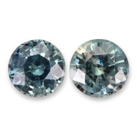 1.01&nbsp;Ct.Tw.Total Carat Weight Greenish Blue Sapphire Pair from Madagascar Video