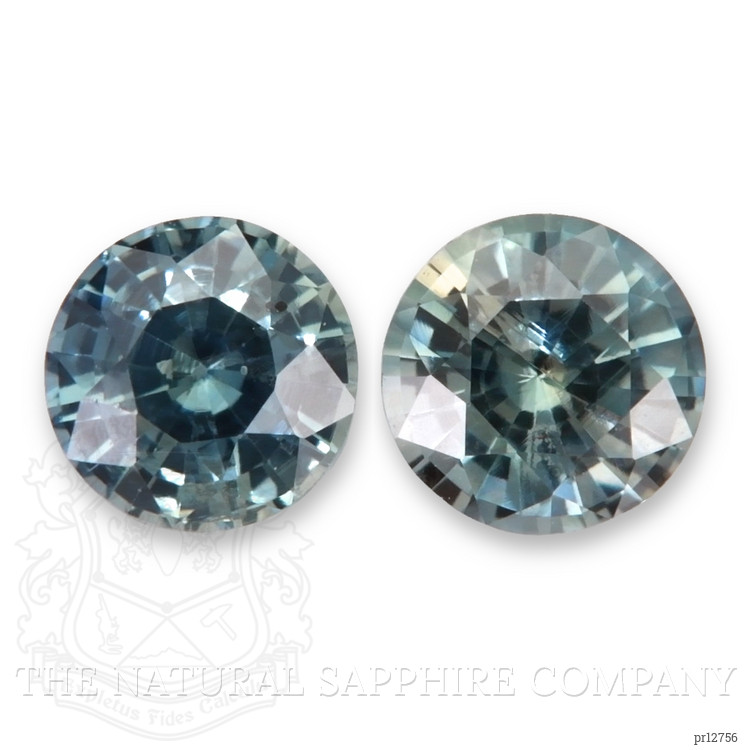 1.01 Ct.Tw. Greenish Blue Sapphire Pair from Madagascar