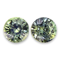 1.23&nbsp;Ct.Tw.Total Carat Weight Green Sapphire Pair from Madagascar Video