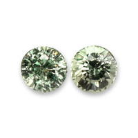 1.18 Ct.Tw.Total Carat Weight Green Sapphire Pair from Madagascar Video