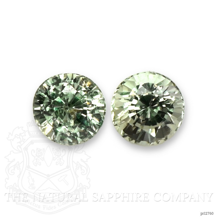 1.18 Ct.Tw. Green Sapphire Pair from Madagascar