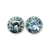 0.93&nbsp;Ct.Tw.Total Carat Weight Greenish Blue Sapphire Pair from Madagascar Video