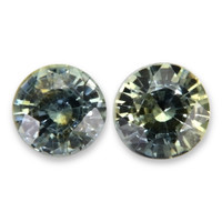 0.99&nbsp;Ct.Tw.Total Carat Weight Yellowish Green Sapphire Pair from Madagascar Video