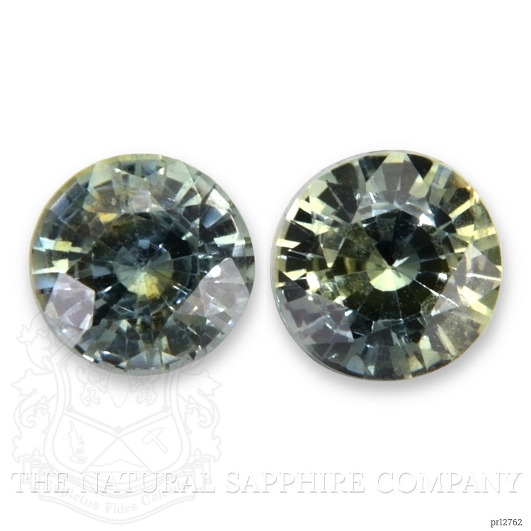 0.99 Ct.Tw. Yellowish Green Sapphire Pair from Madagascar