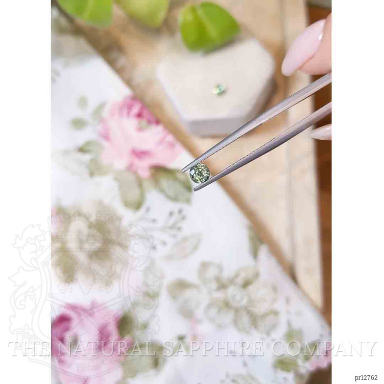 0.99 Ct.Tw. Yellowish Green Sapphire Pair from Madagascar