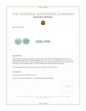 8.52&nbsp;Ct.Tw.Total Carat Weight Cabochon Jade Pair from Burma (Myanmar) Appraisal