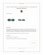 12.19&nbsp;Ct.Tw.Total Carat Weight Cabochon Jade Pair from Burma (Myanmar) Appraisal