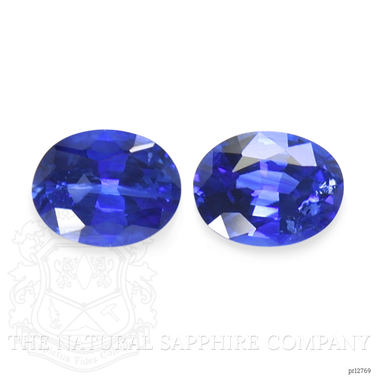 0.68 Ct.Tw. Blue Sapphire Pair from Ceylon (Sri Lanka)