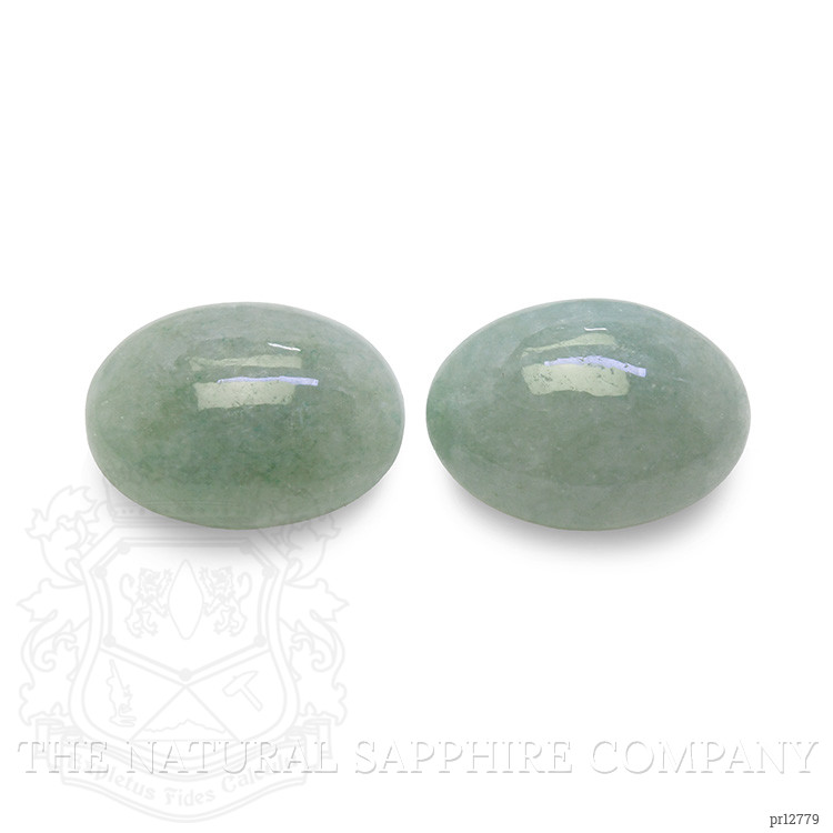 10.13 Ct.Tw. Cabochon Jade Pair from Burma (Myanmar)