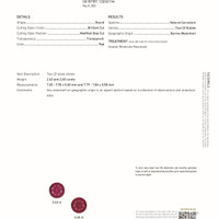 5.28&nbsp;Ct.Tw.Total Carat Weight Ruby Pair from Burma (Myanmar) Scan Report