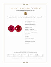 5.28 Ct.Tw.Total Carat Weight Ruby Pair from Burma (Myanmar) Scan Report