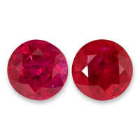 5.28&nbsp;Ct.Tw.Total Carat Weight Ruby Pair from Burma (Myanmar) Video