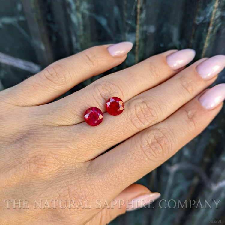 5.28 Ct.Tw. Ruby Pair from Burma (Myanmar)
