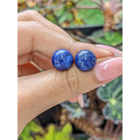 10.99&nbsp;Ct.Tw.Total Carat Weight Cabochon Lapis Pair from Afghanistan Life Style