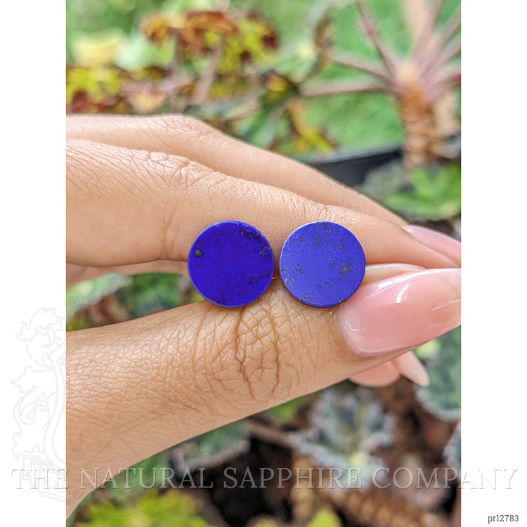 6.06 Ct.Tw. Cabochon Lapis Pair from Afghanistan