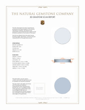 6.06 Ct.Tw.Total Carat Weight Cabochon Lapis Pair from Afghanistan 3 D Scan Report