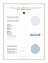 6.06 Ct.Tw.Total Carat Weight Cabochon Lapis Pair from Afghanistan 3 D Scan Report