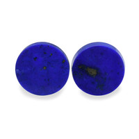 7.01 Ct.Tw.Total Carat Weight Cabochon Lapis Pair from Afghanistan Image