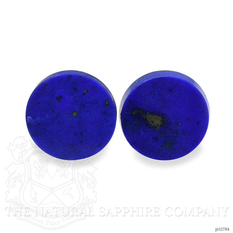 7.01 Ct.Tw. Cabochon Lapis Pair from Afghanistan