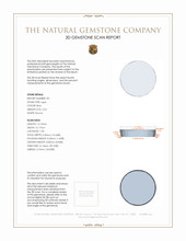 7.01 Ct.Tw.Total Carat Weight Cabochon Lapis Pair from Afghanistan 3 D Scan Report