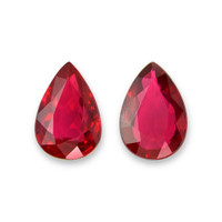 2.10 Ct.Tw.Total Carat Weight Ruby Pair from Mozambique Video