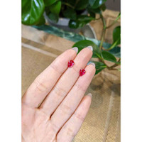 2.10 Ct.Tw.Total Carat Weight Ruby Pair from Mozambique Life Style