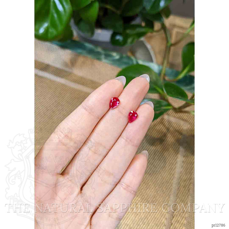 2.10 Ct.Tw. Ruby Pair from Mozambique