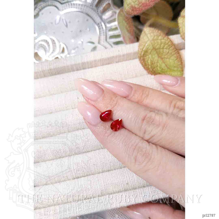 2.64 Ct.Tw. Ruby Pair from Mozambique