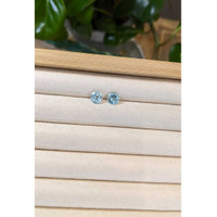 2.17&nbsp;Ct.Tw.Total Carat Weight Aquamarine Pair from Brazil Life Style