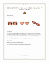 1.62&nbsp;Ct.Tw.Total Carat Weight Malaya Garnet Pair from Tanzania Appraisal