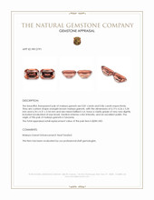 1.67&nbsp;Ct.Tw.Total Carat Weight Malaya Garnet Pair from Tanzania Appraisal