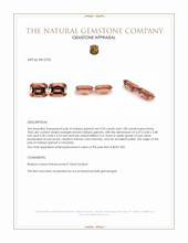 1.95 Ct.Tw.Total Carat Weight Malaya Garnet Pair from Tanzania Appraisal