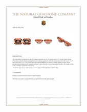 1.51&nbsp;Ct.Tw.Total Carat Weight Malaya Garnet Pair from Tanzania Appraisal