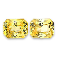 4.13&nbsp;Ct.Tw.Total Carat Weight Yellow Sapphire Pair from Ceylon (Sri Lanka) Video