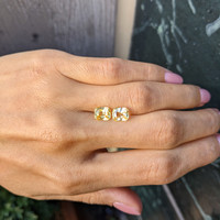 4.13&nbsp;Ct.Tw.Total Carat Weight Yellow Sapphire Pair from Ceylon (Sri Lanka) Life Style