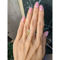 4.13&nbsp;Ct.Tw.Total Carat Weight Yellow Sapphire Pair from Ceylon (Sri Lanka) Life Style