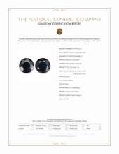 2.10 Ct.Tw.Total Carat Weight Blue Sapphire Pair from Ceylon (Sri Lanka) Scan Report