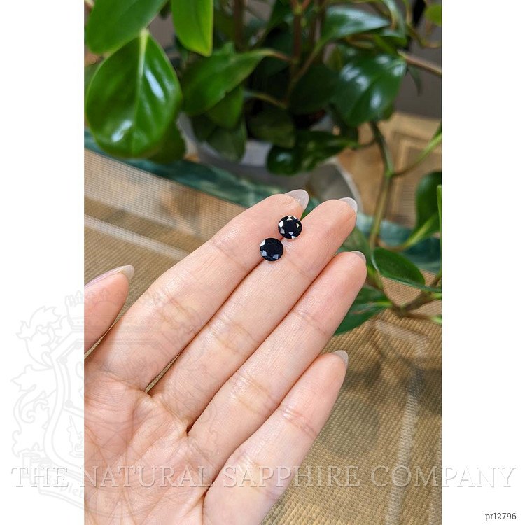 2.10 Ct.Tw. Blue Sapphire Pair from Ceylon (Sri Lanka)